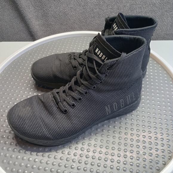 NoBull Outwork Edge Hi Trainer Men Unisex Sneakers Black - Picture 1 of 7